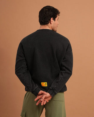 Not My Type Washed Crewneck Acid Washed Crewnecks IN YOUR SHOE
