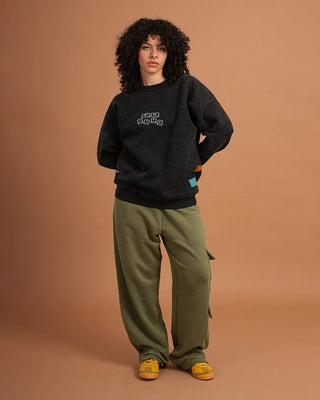Not My Type Washed Crewneck Acid Washed Crewnecks IN YOUR SHOE S
