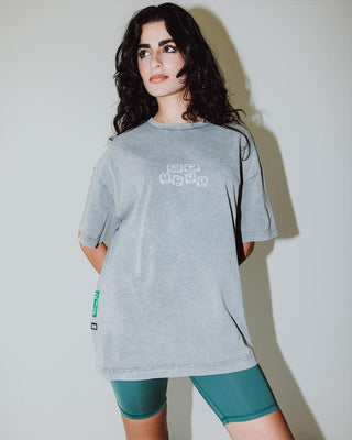 Not Your Type Acid Washed Oversized Tee Washed Oversized Tee IN YOUR SHOE S