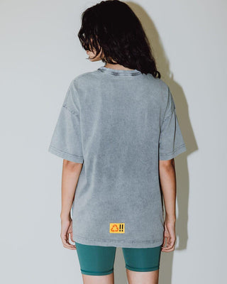 Not Your Type Acid Washed Oversized Tee Washed Oversized Tee IN YOUR SHOE