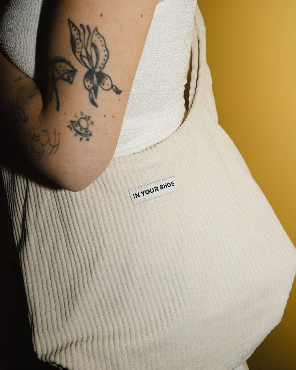 Off White Corduroy Bow Bag Corduroy Bag IN YOUR SHOE