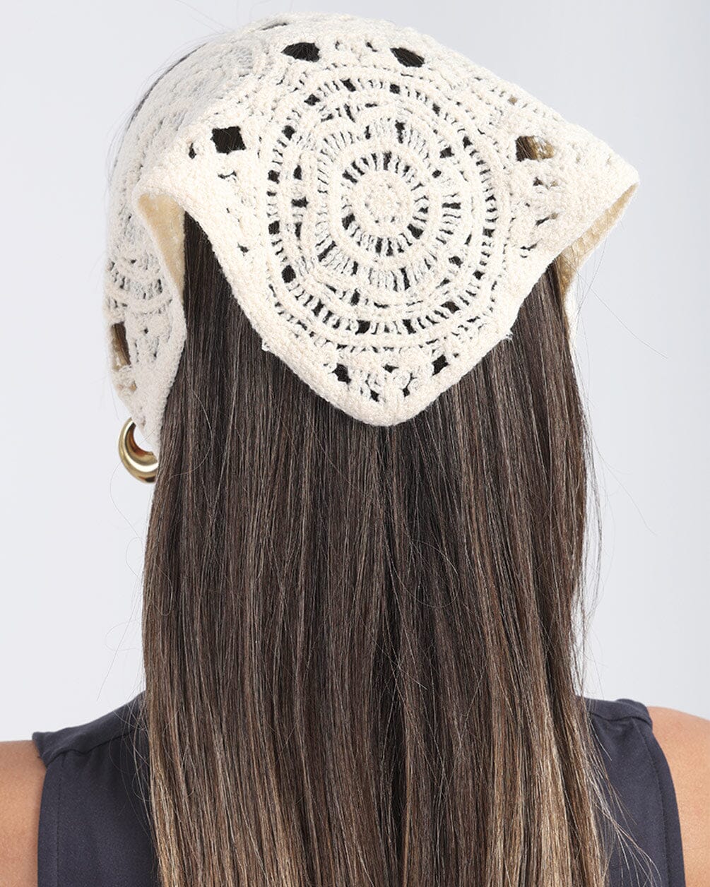 Off White Crochet Bandana Bandana IN YOUR SHOE