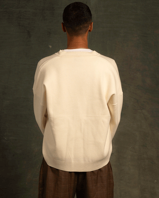 Off-White Drop Shoulder Cardigan Cardigans IN YOUR SHOE