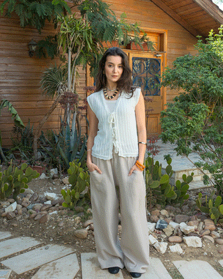 Off White Knot Vest Knit Vest IN YOUR SHOE S