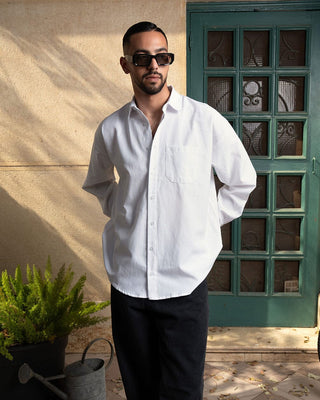 Off White Oversized Oxford Shirt Oxford Shirt IN YOUR SHOE S