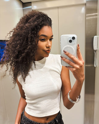 Off-White Wrinkled Top Wrinkled Top IN YOUR SHOE L