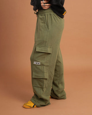 Olive Cargo Swants Swants IN YOUR SHOE