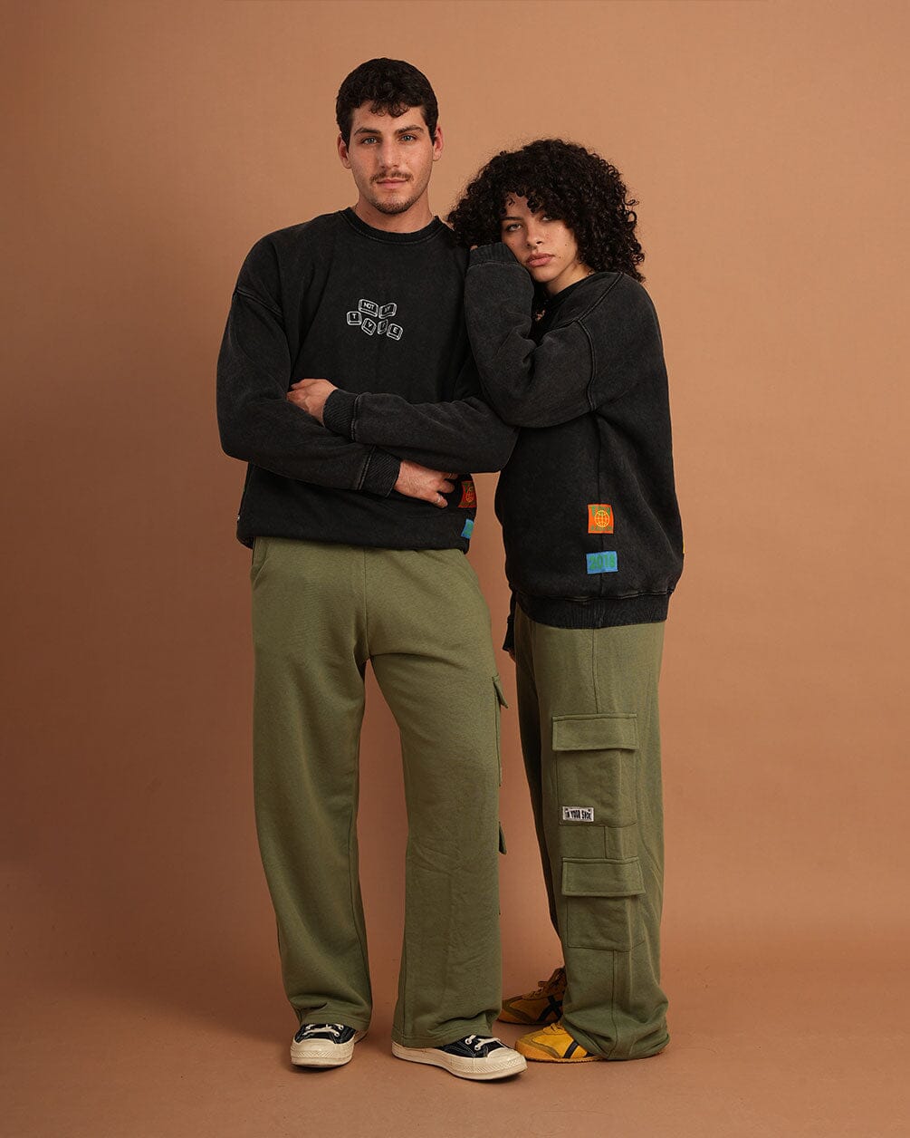 Olive Cargo Swants Swants IN YOUR SHOE L