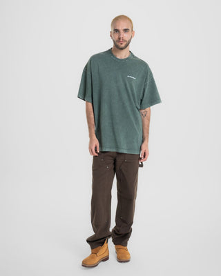 Olive Green Acid Washed Oversized Tee Washed Oversized Tee IN YOUR SHOE M