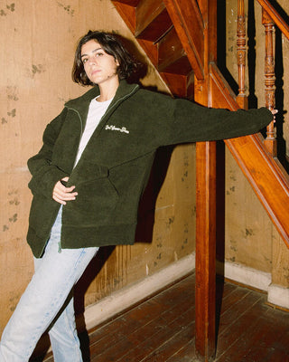 Olive Green Fleece Jacket Fleece Jacket In Your Shoe S