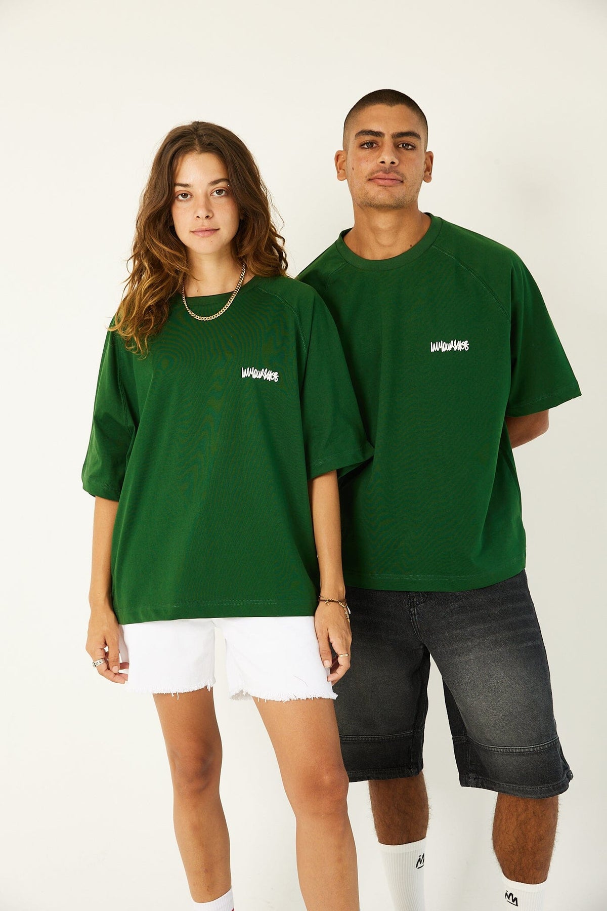 Olive IYS Printed Boxy Fit Tee Printed Boxy Tee IN YOUR SHOE