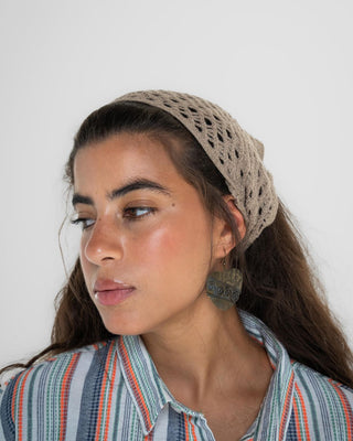 Olive Raw Crochet Bandana Bandana IN YOUR SHOE