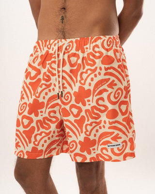 Orange Creamsicle Swim Shorts Swim Shorts IN YOUR SHOE S