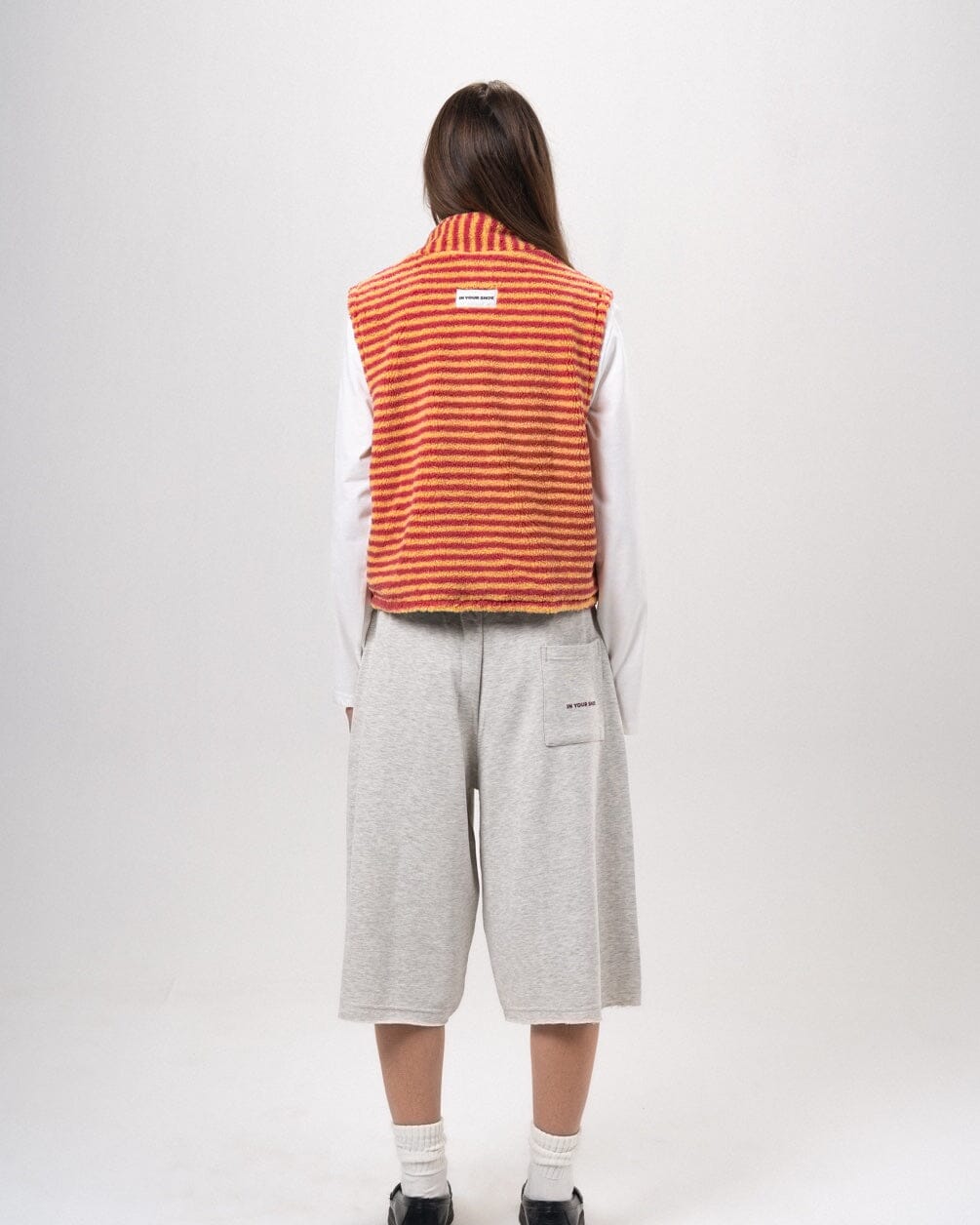 Orange & Yellow Regular Fleece Jacket Fleece Jacket IN YOUR SHOE