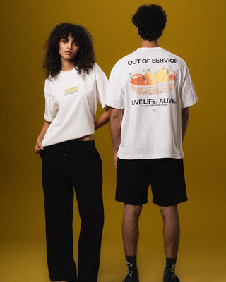 Out Of Service Oversized Tee Printed Oversized Tees IYS X ZED S