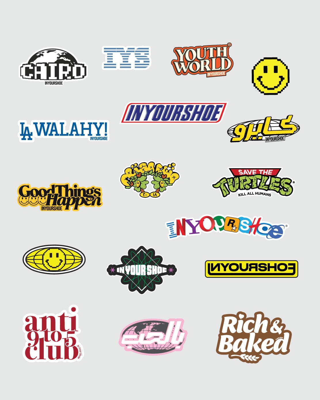 Pack Of Stickers - VOL 1 Stickers IN YOUR SHOE