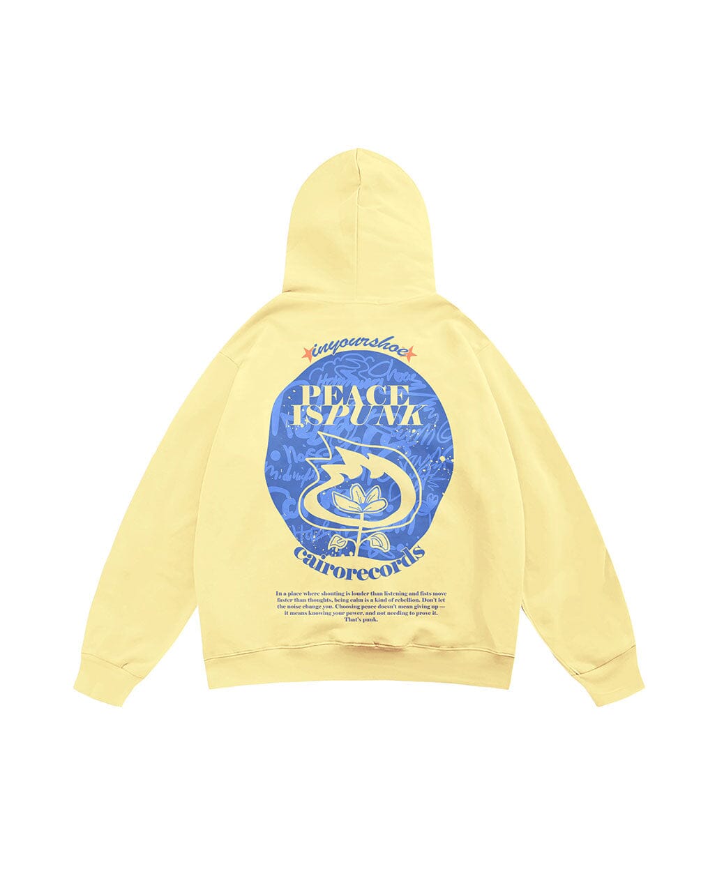 Peace is Punk Hoodie Printed Hoodies IN YOUR SHOE