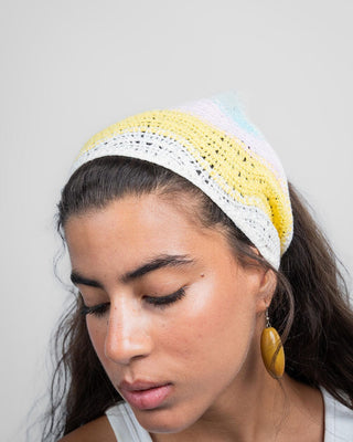 Pink Ice Cream Crochet Bandana Bandana IN YOUR SHOE