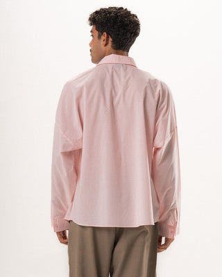 Pink Long Sleeve Oversized Shirt Oversized Shirts IN YOUR SHOE L