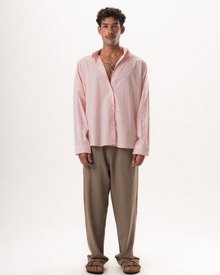 Pink Long Sleeve Oversized Shirt Oversized Shirts IN YOUR SHOE