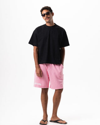 Pink Peace & Love Wide-Leg Washed Sworts Sworts IN YOUR SHOE M