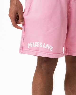 Pink Peace & Love Wide-Leg Washed Sworts Sworts IN YOUR SHOE