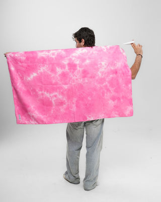 Pink Tie Dye Beach Towel Beach Towels IN YOUR SHOE