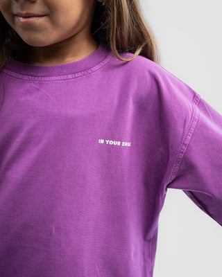Pink Washed Oversized Kids Tee Kids Washed Tees IN YOUR SHOE