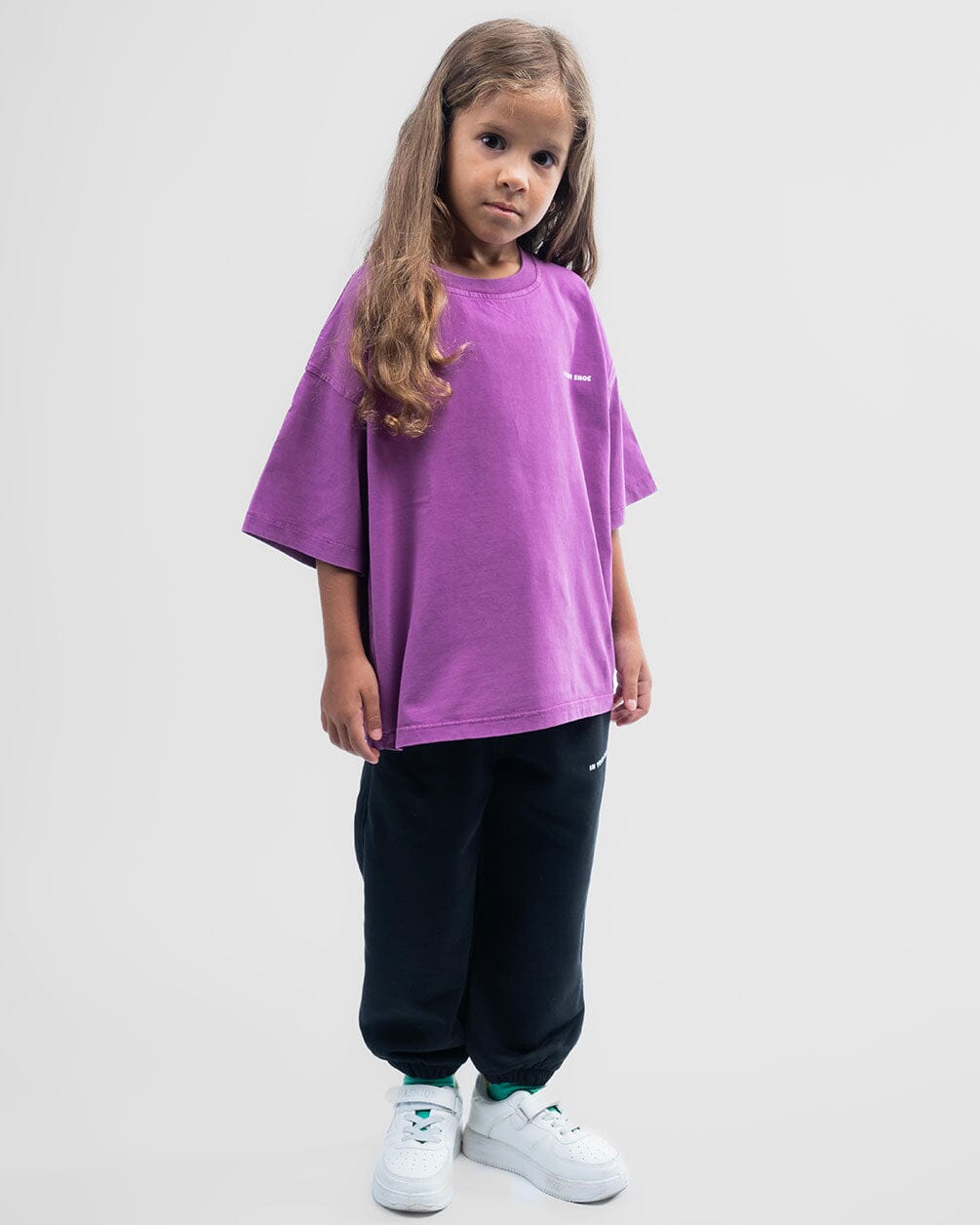 Pink Washed Oversized Kids Tee Kids Washed Tees IN YOUR SHOE 5