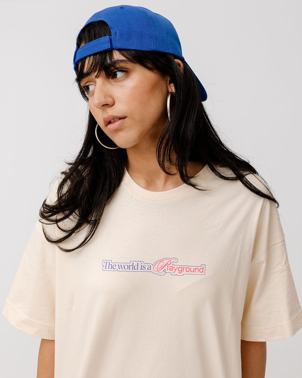 Playground Printed Oversized Tee Printed Oversized Tees IN YOUR SHOE