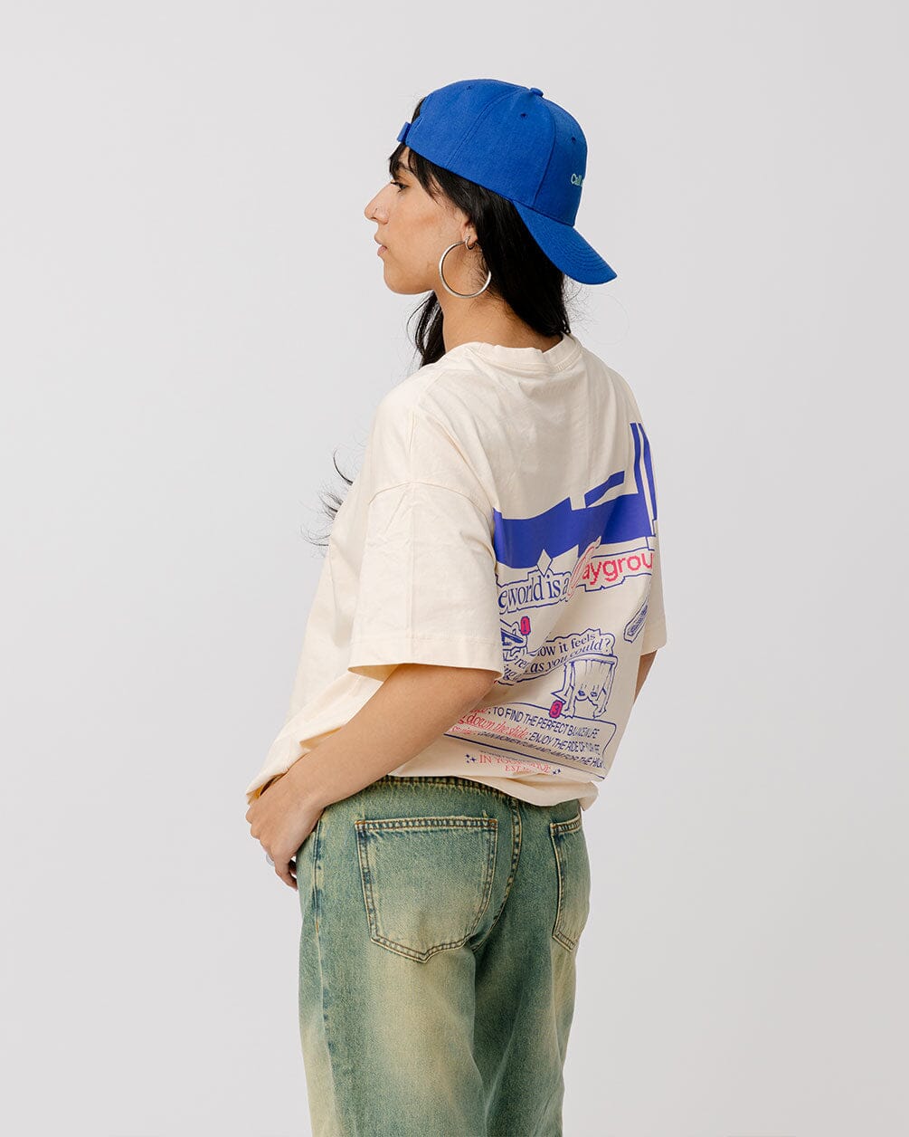 Playground Printed Oversized Tee Printed Oversized Tees IN YOUR SHOE