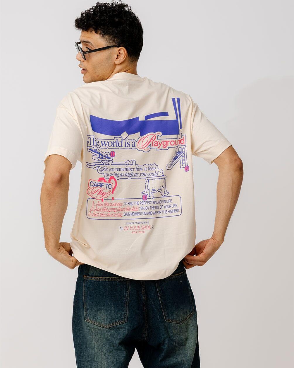 Playground Printed Oversized Tee Printed Oversized Tees IN YOUR SHOE XL