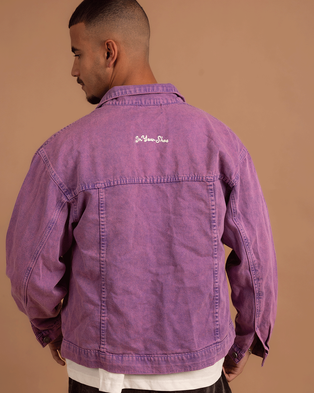 Purple Denim Jacket Denim Jacket IN YOUR SHOE