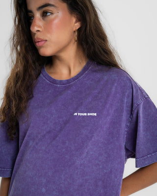 Purple Haze Washed Oversized Tee Washed Oversized Tee IN YOUR SHOE