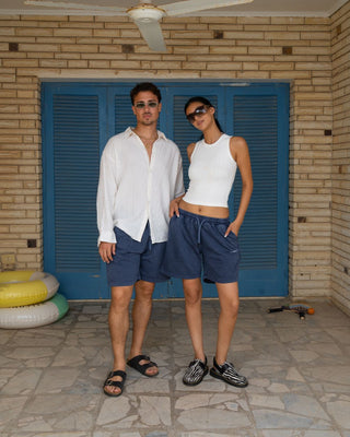 Purple Haze Wide-Leg Washed Sworts Sworts IN YOUR SHOE L