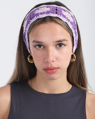 Purple Mini Crochet Bandana Bandana IN YOUR SHOE