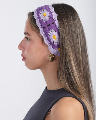 Purple Mini Crochet Bandana Bandana IN YOUR SHOE