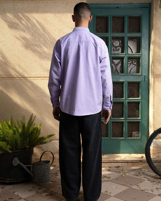 Purple Oversized Oxford Shirt Oxford Shirt IN YOUR SHOE