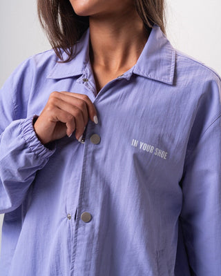 Purple Printed Regular Windbreaker Windbreaker IN YOUR SHOE