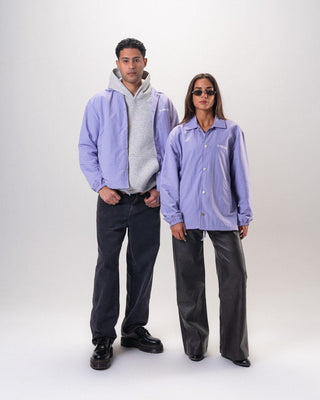 Purple Printed Regular Windbreaker Windbreaker IN YOUR SHOE M