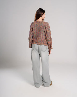 Purple Thread Boxy Sweater Sweaters IN YOUR SHOE L