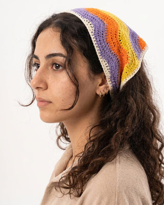 Purple Wave Crochet Bandana Bandana IN YOUR SHOE
