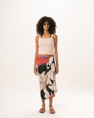 Purple Wild Clay Satin Flowy Wrap Flowy Wraps IN YOUR SHOE