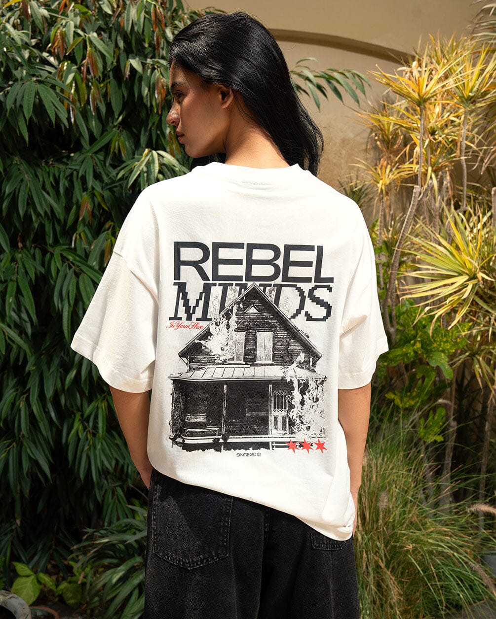 Rebel Minds Oversized Tee Printed Oversized Tees IN YOUR SHOE