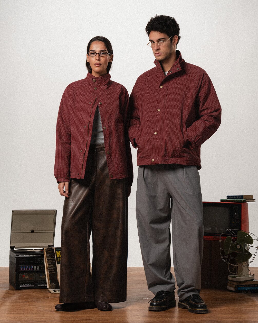 Red Check Windbreaker Windbreaker IN YOUR SHOE S