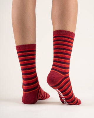 Red Granny Neck Socks Neck Socks IN YOUR SHOE