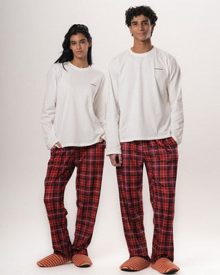 Red Plaid Fluffy Pjoys Fluffy Pjoys IN YOUR SHOE S