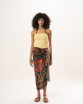 Roman W Zatoun Chiffon Flowy Wrap Flowy Wraps IN YOUR SHOE