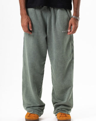 Sage Green Washed Wide Leg Swants Swants IN YOUR SHOE L