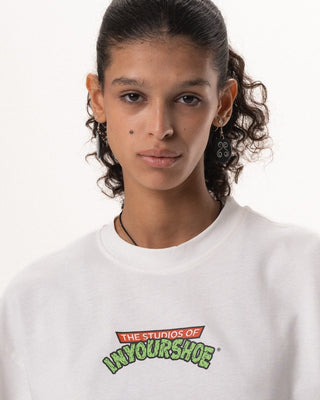 Save The Turtles Boxy Tee Printed Boxy Tee IN YOUR SHOE XL White